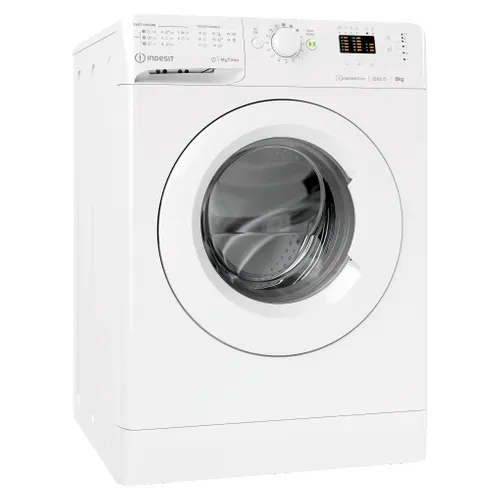 Lave-linge hublot INDESIT MTWA81295WEU  8Kg vue 3/4
