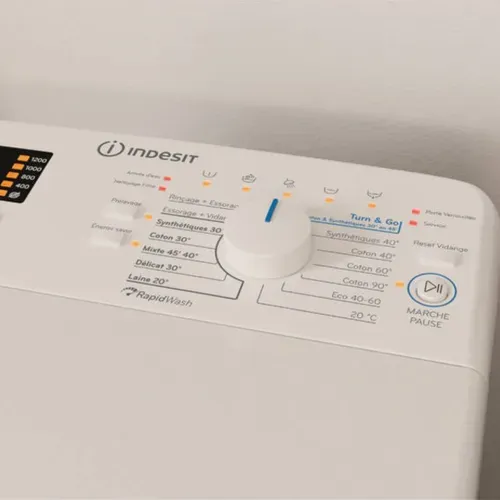 Lave-linge top INDESIT BTWS50400FR 5kg Blanc