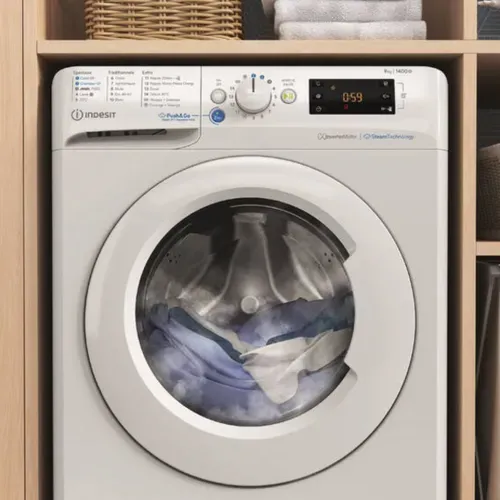 Lave-linge hublot INDESIT BWE91497XWVFR 9kg