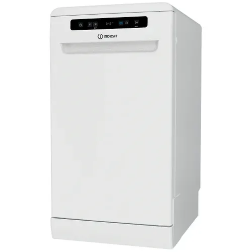 Lave-vaisselle pose libre INDESIT IN2FD10CS70W 45cm Blanc vue 3/4