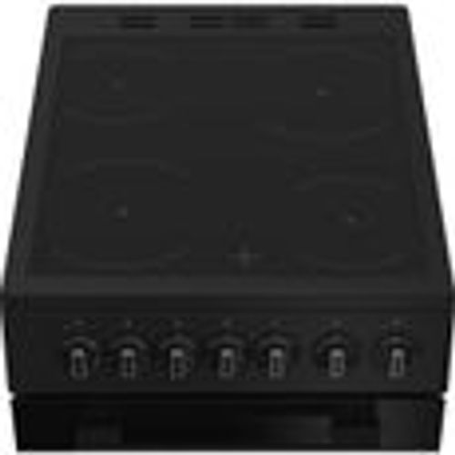 Cuisinière Noire 50 Cm à Table Vitrocéramique, Four électrique 65 L - I5V3PCB