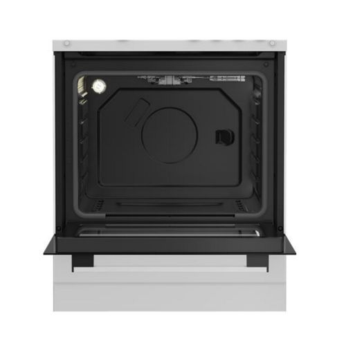 Cuisinière Gaz 60 Cm - 4 Feux, Four 64 L, Grilles Émaillées, Classe A