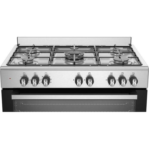 Cuisinière Gaz 90 Cm Inox 5 Foyers + Four électrique 95 L Sel925mx