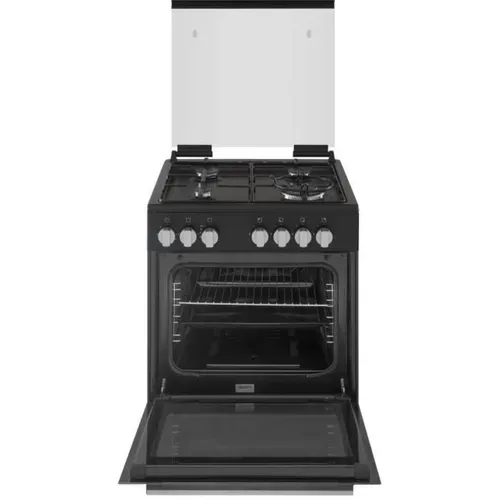 Cuisinière Gaz 60 Cm 4 Foyers 10,35 Kw Noir - Four 63 L Classe A