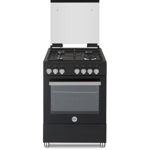 Cuisinière Gaz 60 Cm 4 Foyers 10,35 Kw Noir - Four 63 L Classe A