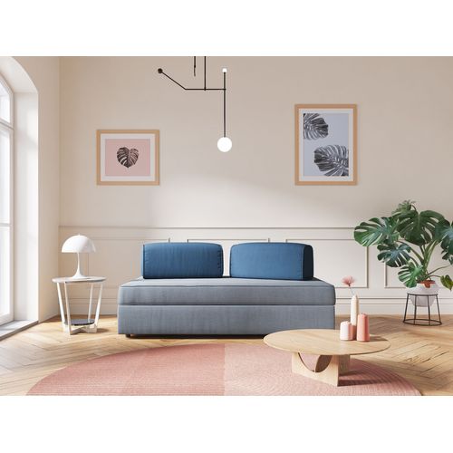 Liberty Canapé Sans Pouf Amovible Et Dossier Amovible En Tissu Imperméable T02 180 Cm Rouge