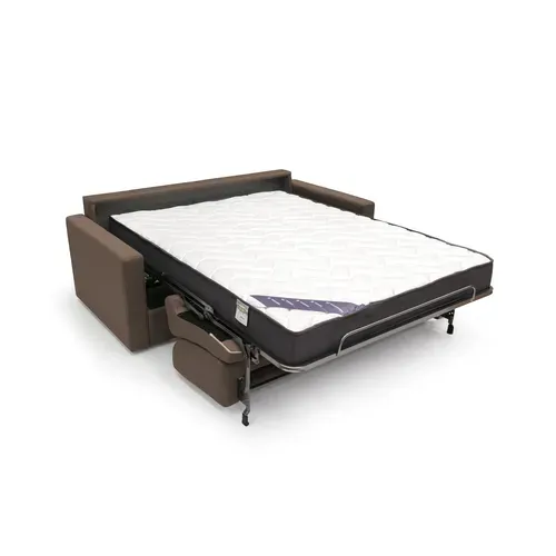 Chris Canapé Lit Convertible En Tissu Imperméable T13 206 Cm (mat. 160x197) Brun