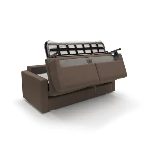 Chris Canapé Lit Convertible En Tissu Imperméable T13 206 Cm (mat. 160x197) Brun