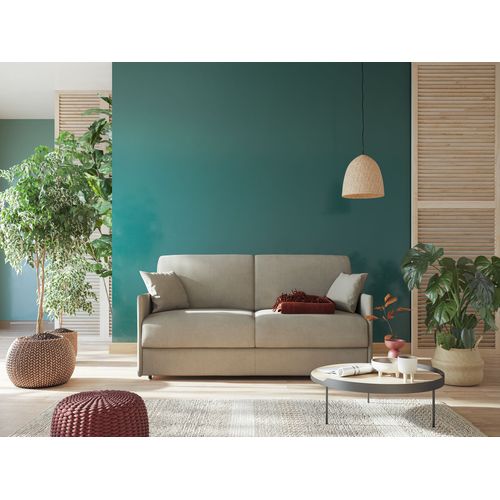 Evans Canapé Lit Convertible En Tissu Imperméable T13 189 Cm (mat. 160x197)  Brun