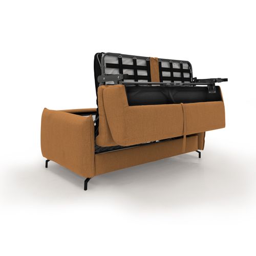 Scarlet Canapé Lit Convertible En Tissu Coton Mixte Imperméable T19 215 Cm (mat.160x197) Orange
