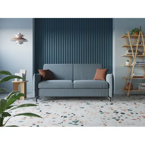 Scarlet Canapé Lit Convertible En Tissu Coton Mixte Imperméable T19 215 Cm (mat.160x197) Orange