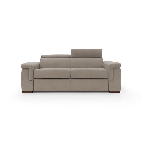 Giunone Canapé Convertible Matelas H18 Cm En Tissu Imperméable T02 220 Cm (mat. 140x297) Beige