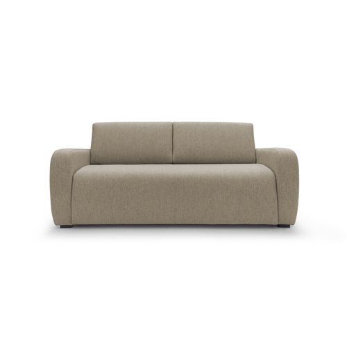 Duna Canapé Lit Convertible Matelas 20 Cm En Tissu Imperméable T03 215 Cm (mat. 160x197) Brun
