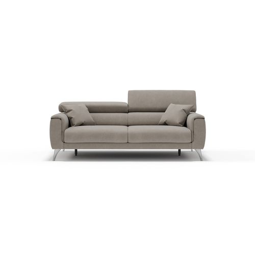 Caravaggio Canapé Avec Assises Coulissantes En Tissu Doux Imperméable T02 199 Cm Beige