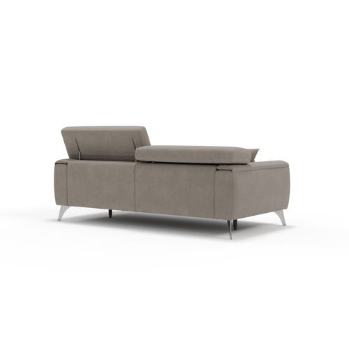 Caravaggio Canapé Avec Assises Coulissantes En Tissu Doux Imperméable T02 199 Cm Beige