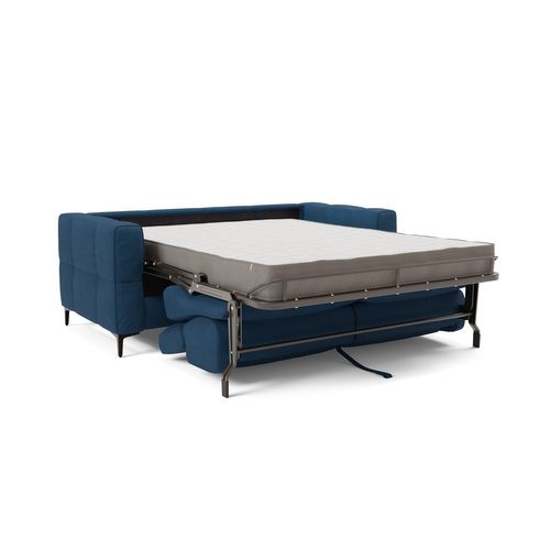 Gardenia Canapé Convertible Matelas H18 Cm Tissu Imperméable T02 198 Cm (mat. 140x197) Bleu