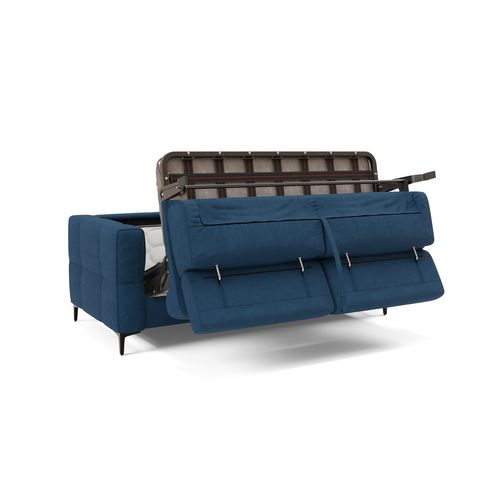 Gardenia Canapé Convertible Matelas H18 Cm Tissu Imperméable T02 198 Cm (mat. 140x197) Bleu