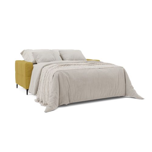 Gardenia Canapé Convertible Matelas H18 Cm Tissu Imperméable T02 198 Cm (mat. 140x197) Jaune