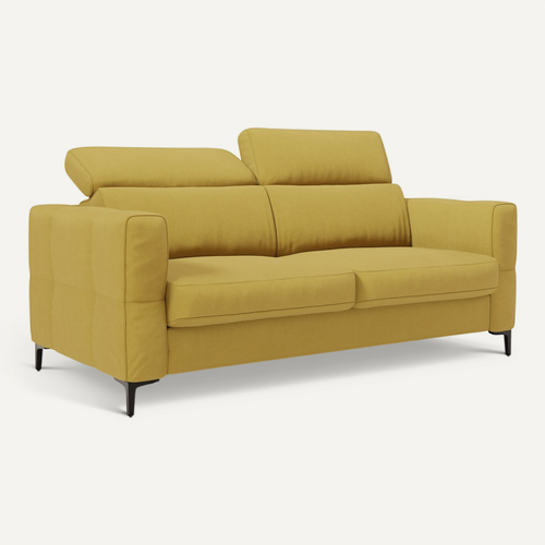 Gardenia Canapé Convertible Matelas H18 Cm Tissu Imperméable T02 198 Cm (mat. 140x197) Jaune