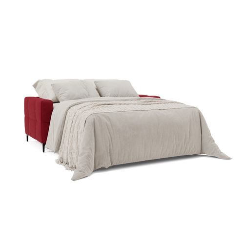 Gardenia Canapé Convertible Matelas H18 Cm Tissu Imperméable T02 198 Cm (mat. 140x197) Rouge