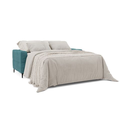 Gardenia Canapé Convertible Matelas H18 Cm Tissu Imperméable T02 198 Cm (mat. 140x197) Bleu Ciel