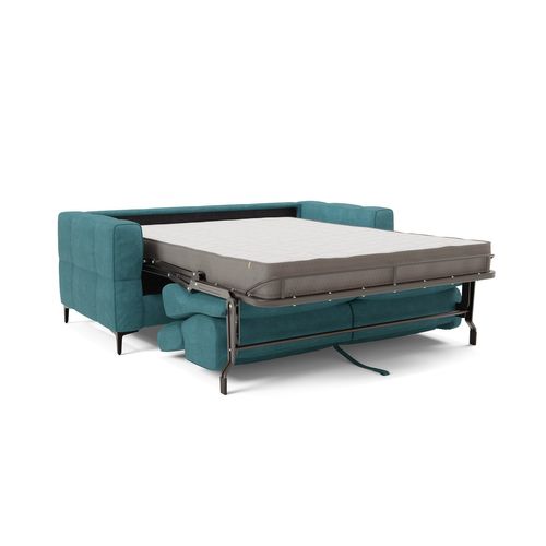 Gardenia Canapé Convertible Matelas H18 Cm Tissu Imperméable T02 198 Cm (mat. 140x197) Bleu Ciel