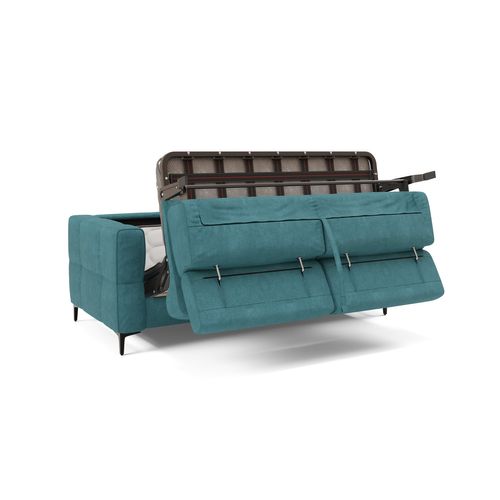 Gardenia Canapé Convertible Matelas H18 Cm Tissu Imperméable T02 198 Cm (mat. 140x197) Bleu Ciel