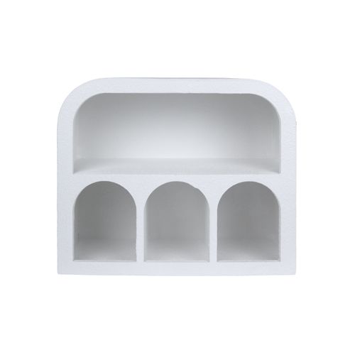 Étagère Murale Aurelia 30,5x35,5x14 Cm Mdf Blanc Moderne