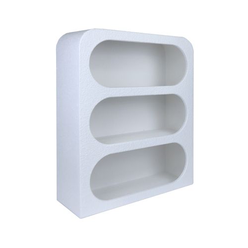 Étagère Murale Selene 50,5x40,5x14 Cm Mdf Blanc Moderne