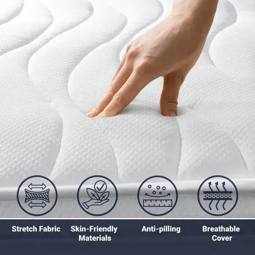 Matelas Mousse 200x200 cm BASIC Epaisseur 20 cm Made In Italy