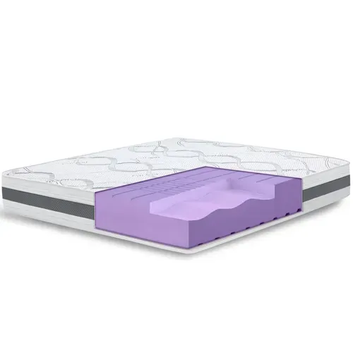 Matelas Mousse 140x190 Carbon - Hauteur 25 Cm - Made In Italy