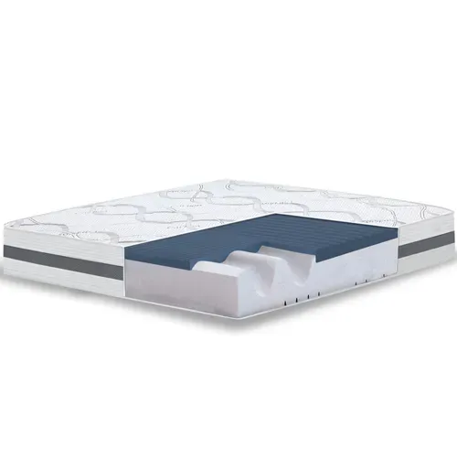 Matelas En Mousse à Mémoire De Forme 200x200 Cm épaisseur 22 Cm - Tissu Respirant