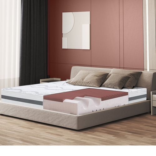 Matelas En Mousse à Mémoire De Forme 90x190 Cm épaisseur 27 Cm - Tissu Respirant