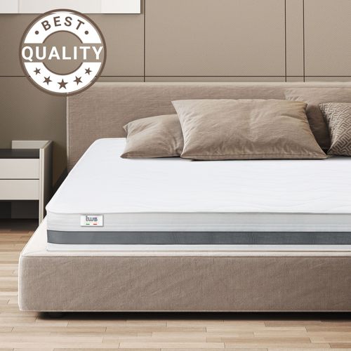 Matelas à Ressorts Ensachés Et Mémoire 160x200 20 Cm - Moyen-ferme, Automodelant