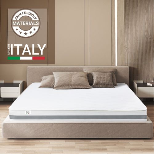 Matelas à Ressorts Ensachés Et Mémoire 160x200 20 Cm - Moyen-ferme, Automodelant