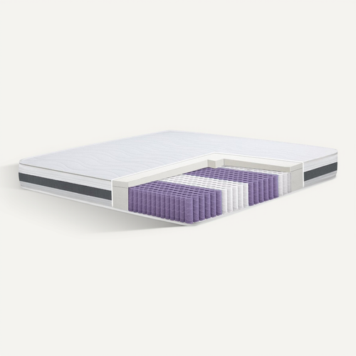 Matelas à Ressorts Ensachés Et Mémoire 160x200 20 Cm - Moyen-ferme, Automodelant