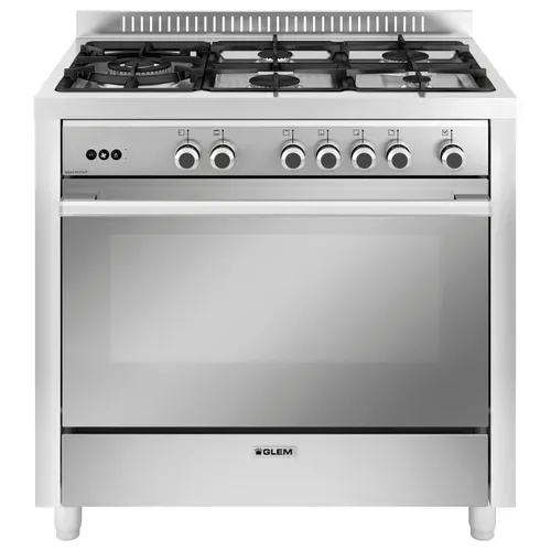 Piano de cuisson GLEMGAS GX960CQIX vue 3/4
