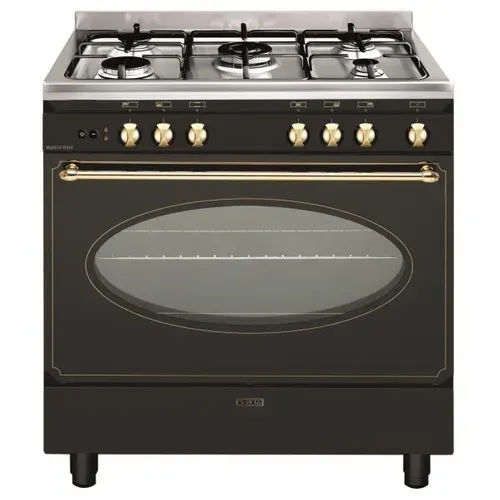 Piano De Cuisson Mixte 98l 5 Feux Noir - Gu850cer