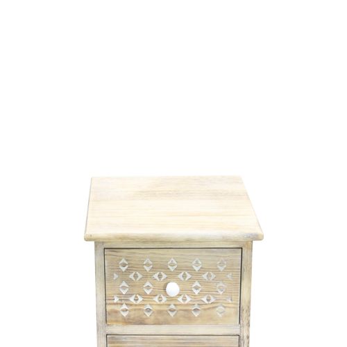 Chiffonnier 4 Tiroirs Boho Shabby Bois