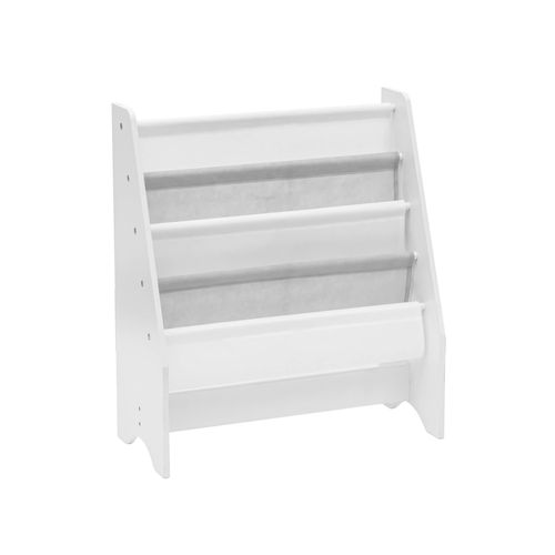 Bibliothèque Pour Enfants Montessori Blanc Mdf Tnt Avec 4 Étagères