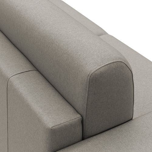 Chris Canapé Lit Convertible En Tissu Imperméable T13 186 Cm (mat. 140x197) Taupe
