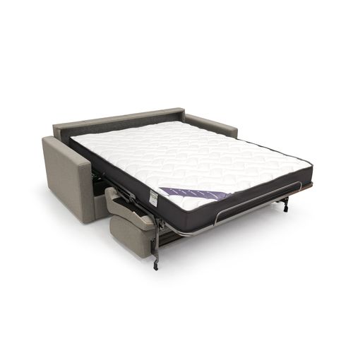 Chris Canapé Lit Convertible En Tissu Imperméable T13 186 Cm (mat. 140x197) Taupe
