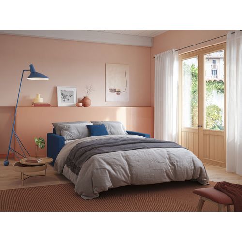 Chris Canapé Lit Convertible En Tissu Imperméable T13 186 Cm (mat. 140x197) Taupe