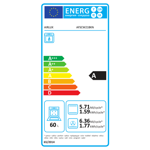 Four encastrable Gaz Multifonctions Catalyse 60l - AFSCW 21 BKN