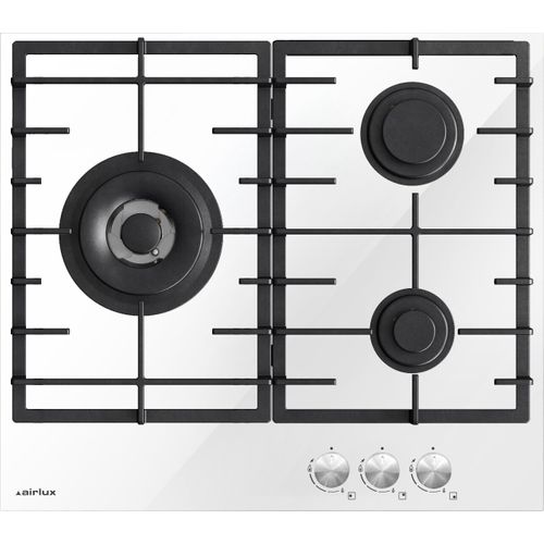 Table gaz AIRLUX ATV63TWH 60cm blanc