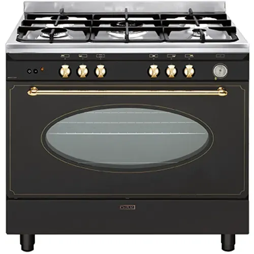 Piano de cuisson GLEMGAS GU960CMR2 90 cm vue 3/4