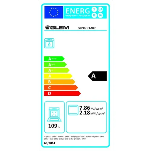 Piano de cuisson GLEMGAS GU960CMR2 90 cm