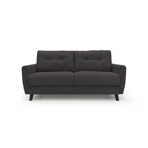 Callisto Canapé Lit Convertible En Tissu Doux Imperméable T02 168 Cm (mat. 120x197) Noir