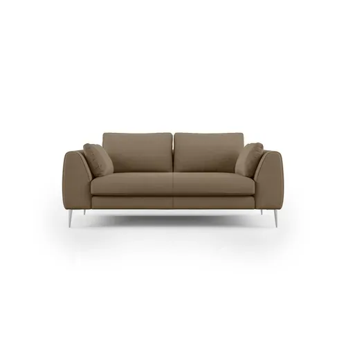Plano Canapé Moderne En Microfibre Technique Détachable T11 216 Cm Brun