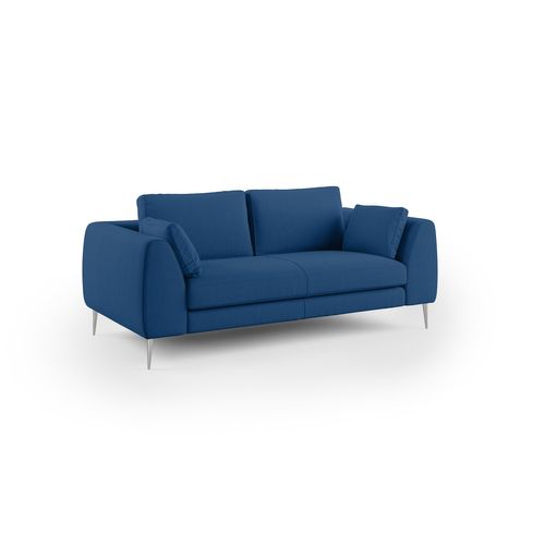 Plano Canapé Moderne En Microfibre Technique Détachable T11 216 Cm Bleu